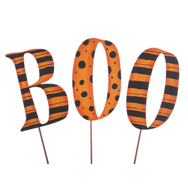 The Round Top Collection - Patterned "BOO" Stakes