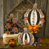 The Round Top Collection - Pumpkins in Bloom Set of 3