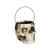 Bethany Lowe - Jeweled Skull Bucket Small