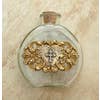Heart With A Cross Holy Water Bottle - Oval