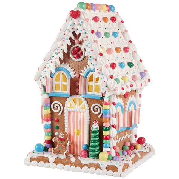 RAZ - 14" LIGHTED GINGERBREAD HOUSE