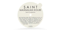 SAINT - Saint Maximilian Kolbe Saint of Addiction Recovery