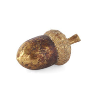 6.25 INCH GOLD & BRONZE TEXTURED RESIN ACORN - SMALL