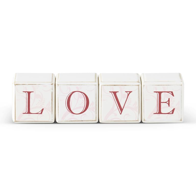 2 Inch White Mini Love Blocks
