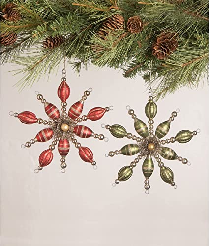 Bethany Lowe - Vintage Starburst Ornament (Two Colors To Choose From)