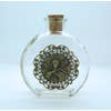 Immaculate Conception With Crystals Holy Water Bottle - Round