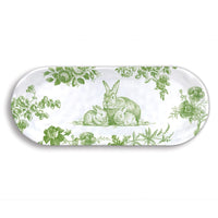 Michel Design Works - Bunny Toile Melamine Serveware Accent Tray