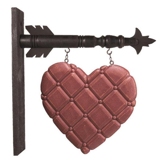 Wood Criss Cross Heart Arrow Add-On (Arrow Not Included)by