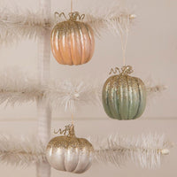 Bethany Lowe - Bethany Lowe Designs Elegant Colorful Pumpkin Ornament (Three Colors To Choose From) To Choose