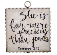 The Round Top Collection - Mini Proverbs 3:15 Inspiration Print