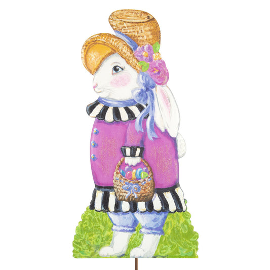 The Round Top Collection - Yard Elegant Walking Girl Rabbit