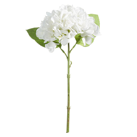 RAZ - 13" REAL TOUCH WHITE HYDRANGEA STEM