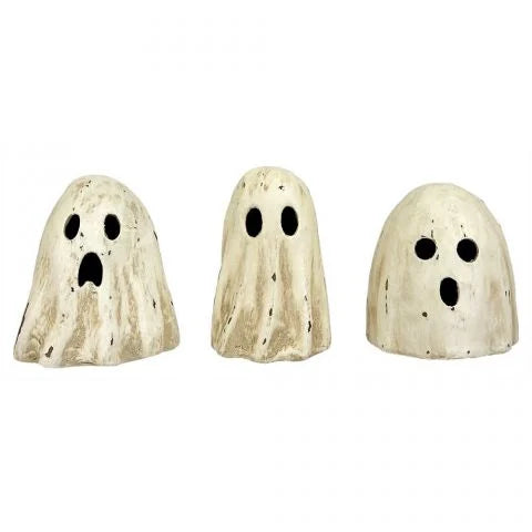 Bethany Lowe - Ghoulish Ghost Luminaries Set of 3