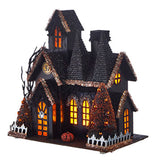 Raz - 12.25" Battery Operated Lighted Haunted House