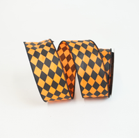 Farrisilk - HALLOWEEN DIAMONDS RIBBON 2.5"x10YD