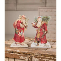 Bethany Lowe - Vintage Santa Dummy Boards (Two Styles To Choose From)
