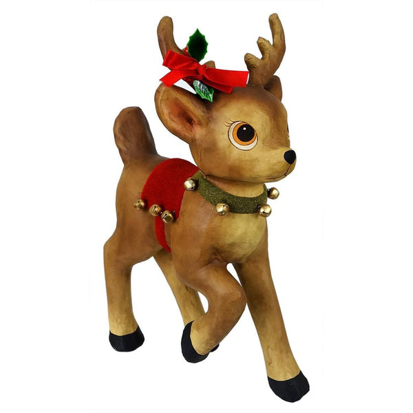 Bethany Lowe - Retro Reindeer Wearing Bells