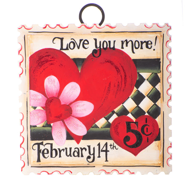 The Round Top Collection - Mini Love Stamp Charm