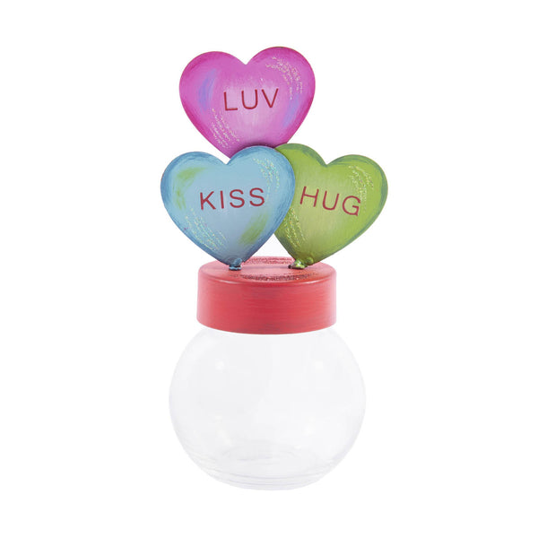 The Round top Collection - Talking Heart Bubble Jar