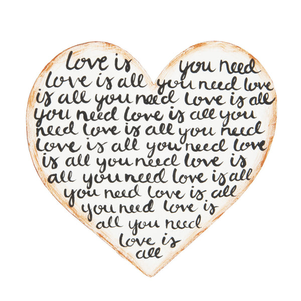 The Round Top Collection Word Heart THE RED DOOR