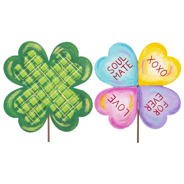 The Round Top Collection - Reversible Shamrock & Talking Hearts