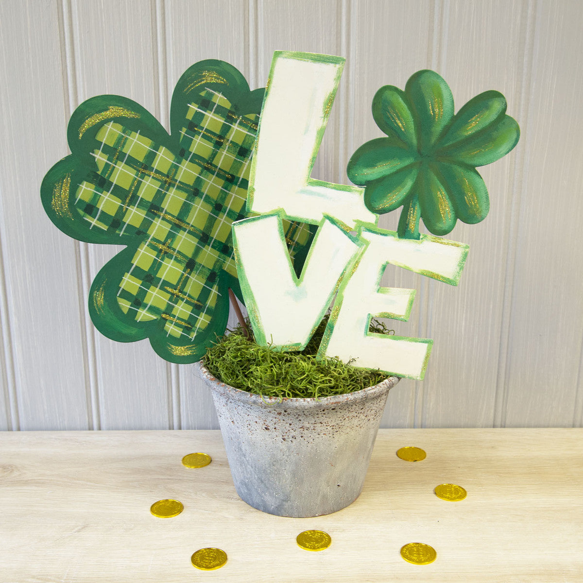 The Round Top Collection - Reversible Shamrock & Talking Hearts