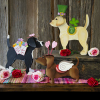 The Round Top Collection - Dress-Up Yellow Lab