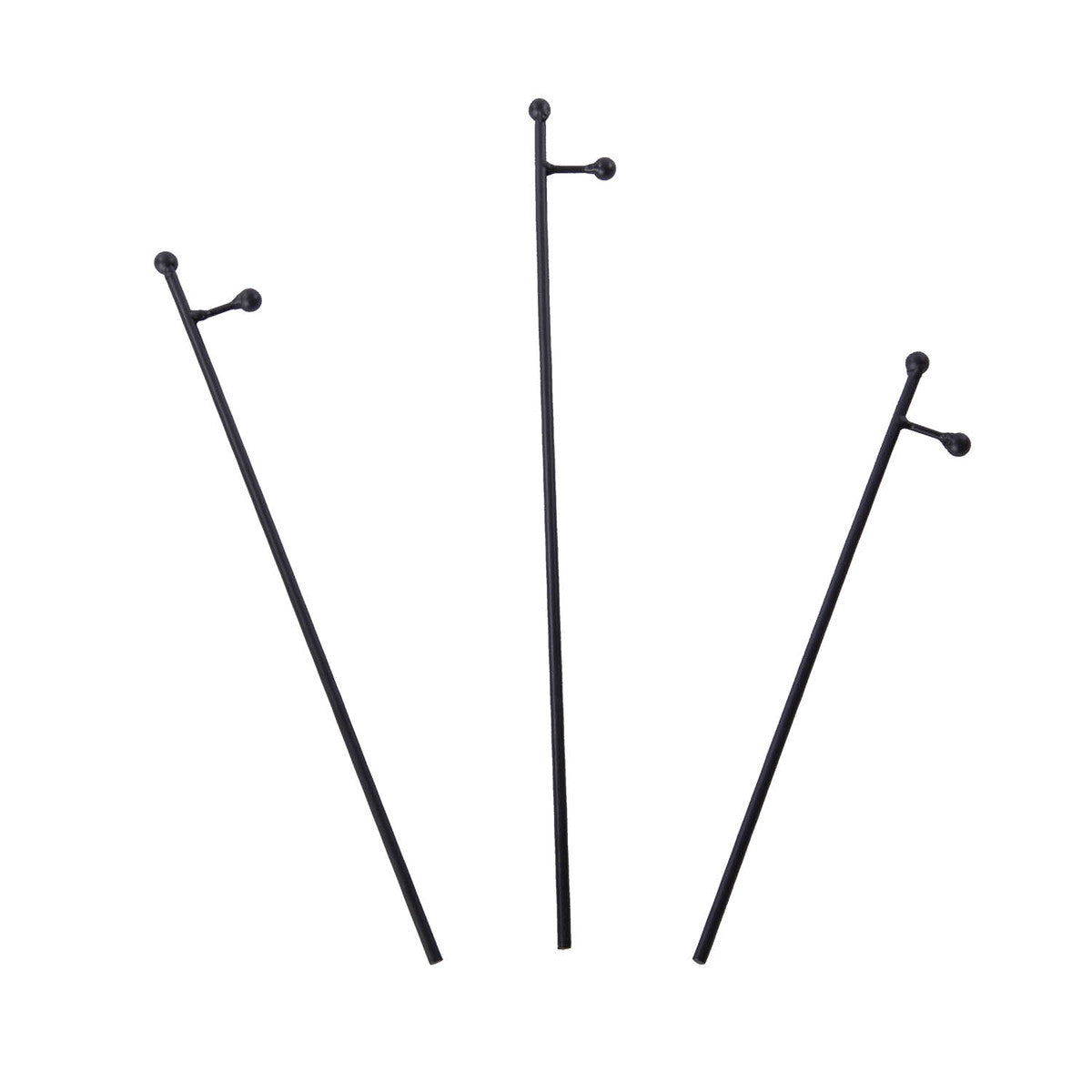 The Round Top Collection - Black Mini Gallery Display Stakes (Three Sizes To Choose From)