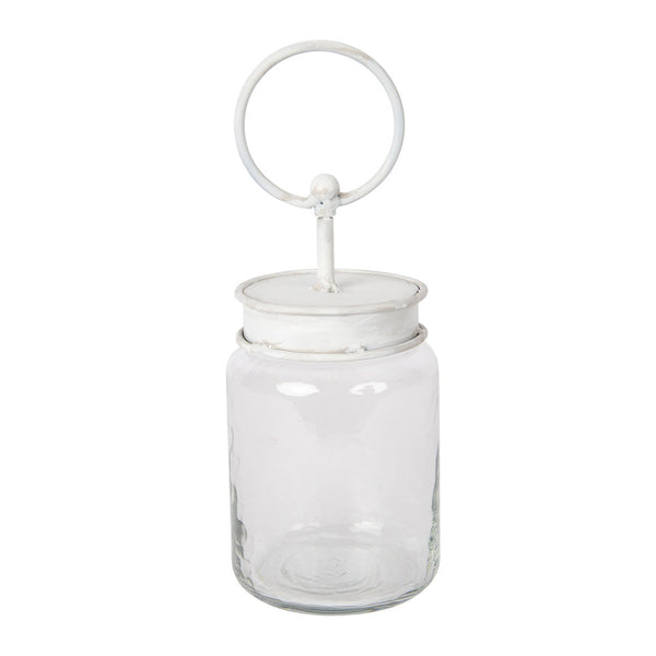 The Round Top Collection - Cylinder Jar Finial Holder (White)