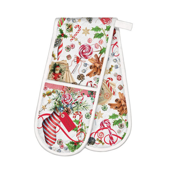 Michel Design Works - Peppermint Double Oven Glove