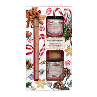 Michel Design Works - Peppermint Home Fragrance Diffuser & Votive Candle Gift Set