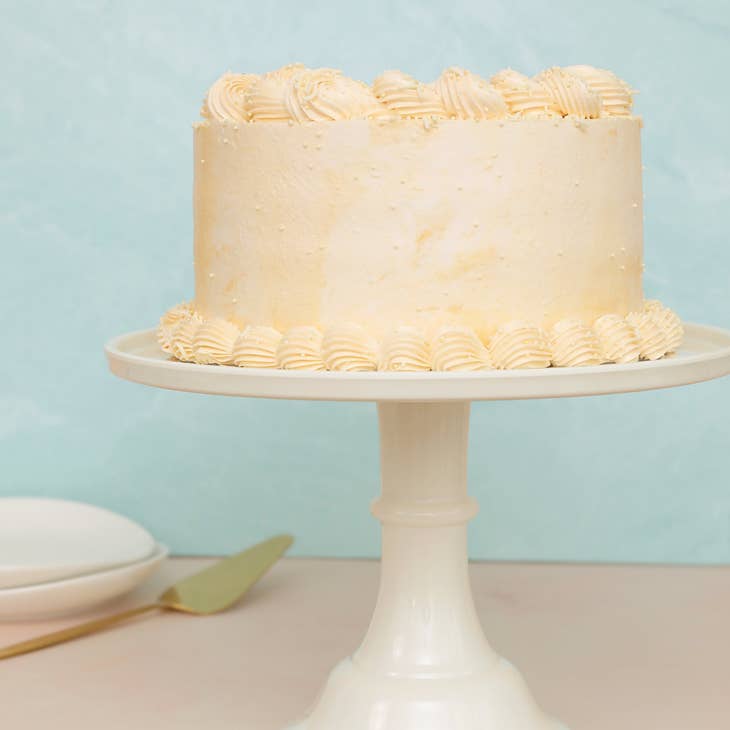 Joyeux Company - Melamine Cake Stand- Linen White