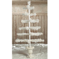 Bethany Lowe - Feather Tree Ivory in Urn Base 26"