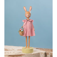 Bethany Lowe - Rosey Bunny With Basket