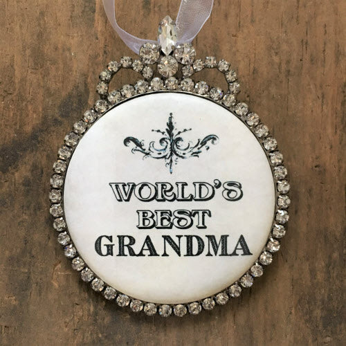 My Favorite Things - Crown Ornament-Worlds Best Grandma
