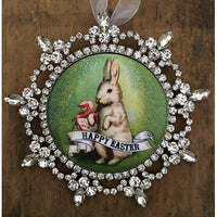 My Favorite Things - Crown Ornament-Happy Easter Bunny
