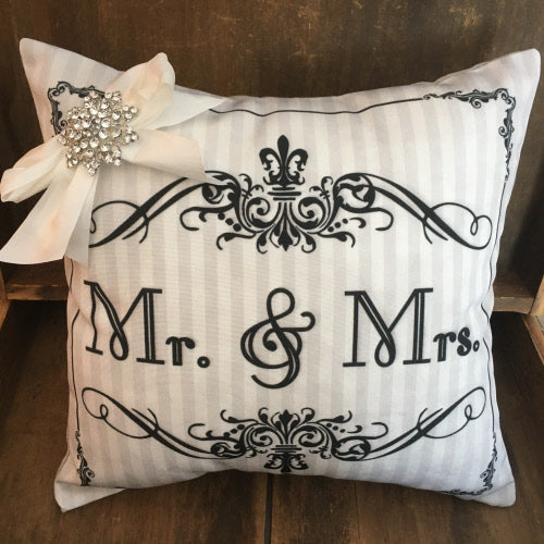 My Favorite Things - Pillow 14x14", Mr & Mrs