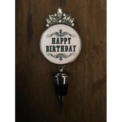My Favorite Things - Wine Stopper-Happy Birthday