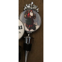 My Favorite Things - Wine Stopper-Santa GREY