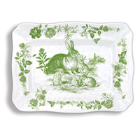 Michel Design Works - Bunny Toile Melamine Serveware Large Platter