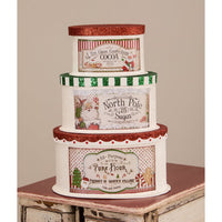 Bethany Lowe - Sweet Tidings Christmas Boxes Set of 3