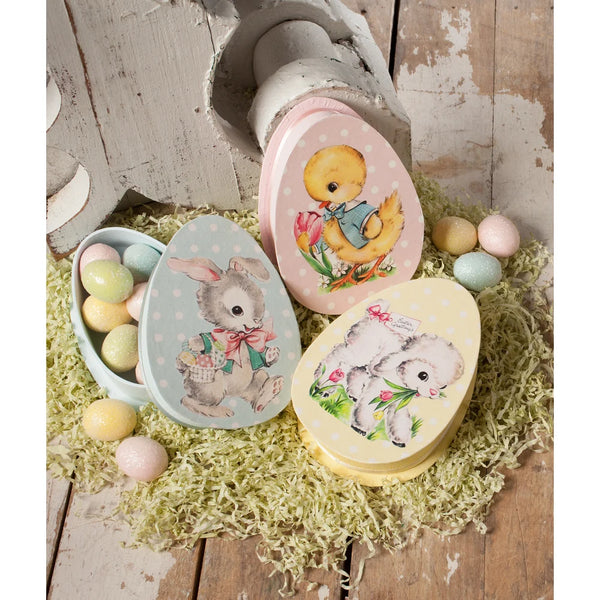 Bethany Lowe Retro Blue Easter Mini Boxes